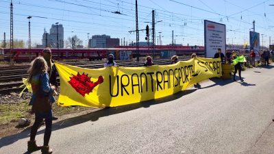 Demos gegen Atomtransporte trotz Corona-Maßnahmen genehmigt