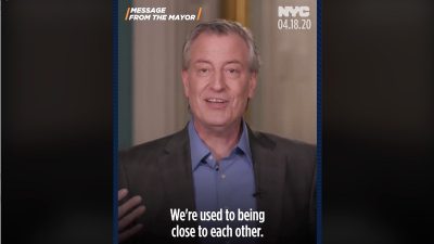 New Yorks Bürgermeister ruft die Einwohner auf, Fehlverhalten zu melden – mittels App