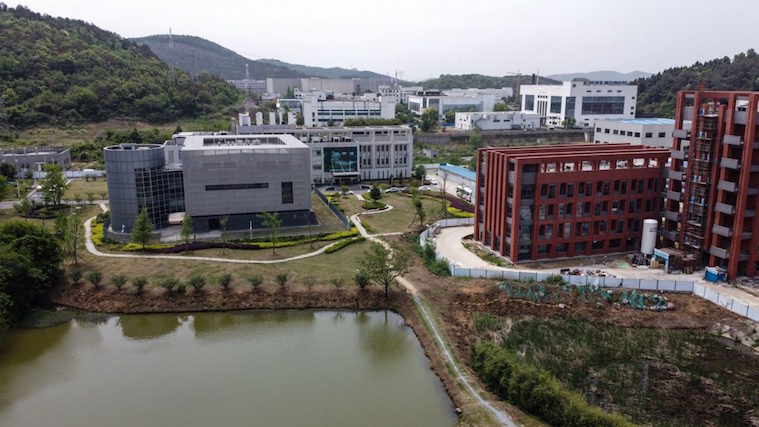 Luftbild vom P4-Labor des Wuhan-Instituts für Virologie (China, Provinz Hubei).