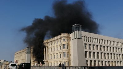 Brand in Neubau des Berliner Stadtschlosses – ein Verletzter