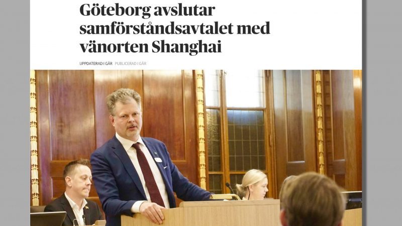 Göteborg will Städtepartnerschaft mit Shanghai beenden
