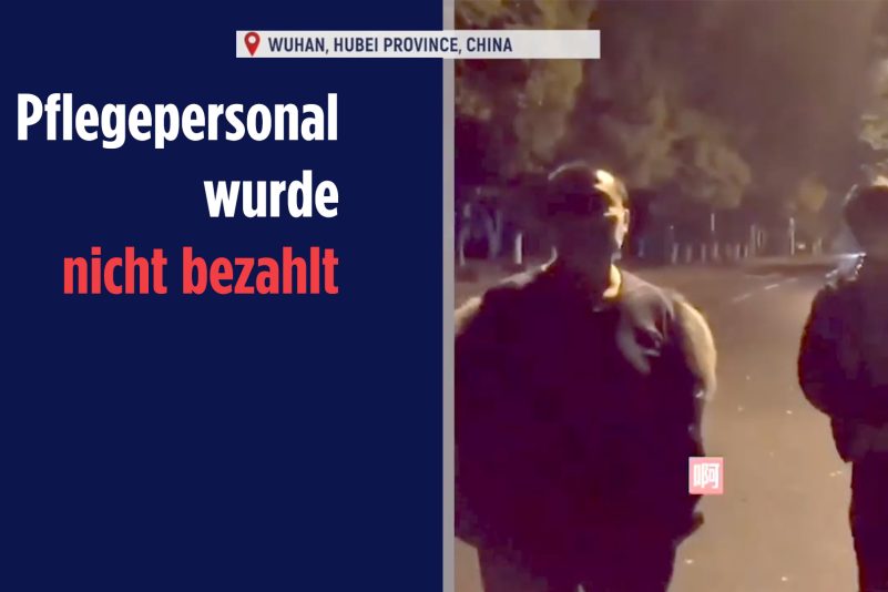 Nicht bezahlt: Pflegepersonal der Behelfskrankenhäuser nun obdachlos und gestrandet in Wuhan