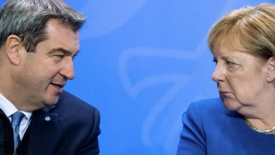 Söder verteidigt Kanzlerin – Bouffier: Grundrechtseinschränkung immer schwerer begründbar