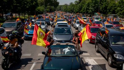 Spanien: Tausende folgten Vox-Aufruf zum Protest gegen Corona-Maßnahmen und „Regierung des Elends“