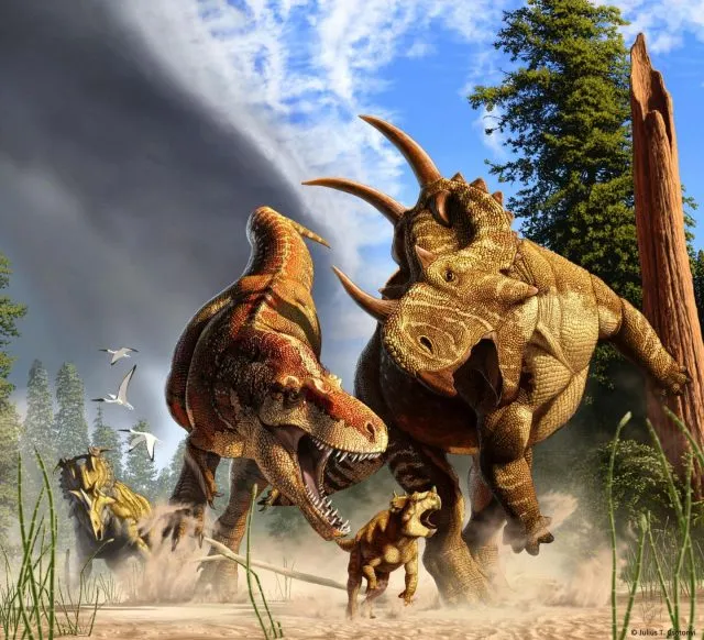 Cousin des T. rex auf der Jagd