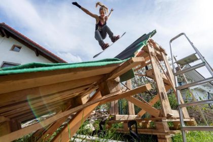 Do-it-yourself-Rampen im Garten: Wintersportler kreativ