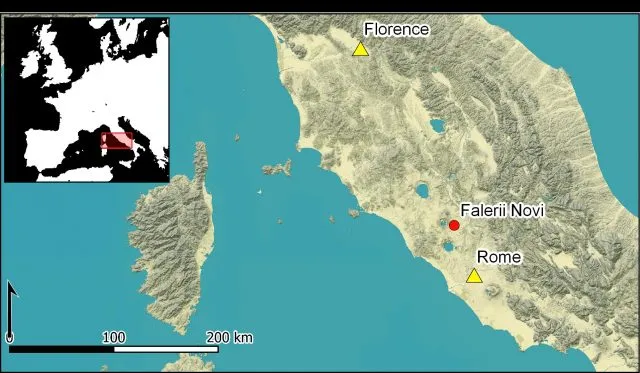 Lagekarte Falerii Novi