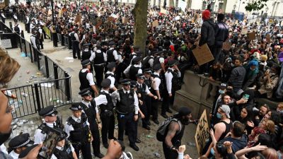 Anti-Rassismus-Proteste und Gegenkundgebungen in London