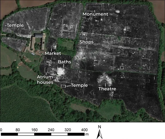 Überblick römische Stadt Falerii Novi