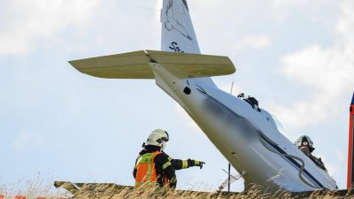 Tödlicher Absturz eines Kleinflugzeuges in Gießen