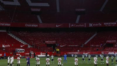 Corona-Comeback in Spanien: Sevilla gewinnt gegen Betis
