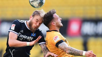 Hamburger SV mit spätem Sieg bei Schlusslicht Dynamo Dresden