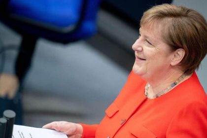 Pressekonferenz von Bundeskanzlerin Merkel nach Videokonferenz mit dem Europäischen Rat