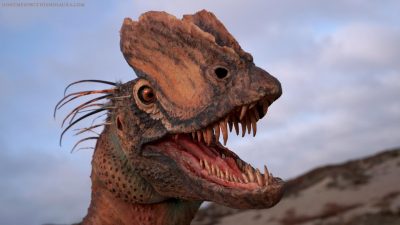Dino Dilophosaurus Rekonstruktion