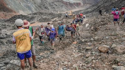 Erdrutsch in Jade-Mine im Norden Myanmars: Zahl der Toten steigt auf über 160