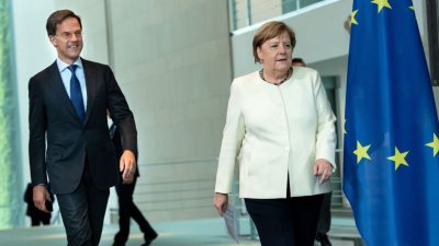Merkel und Rutte beraten über Corona-Wiederaufbaufonds der EU