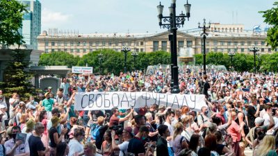 Chabarowsk: Drittes Wochenende in Folge Massenproteste gegen Kreml