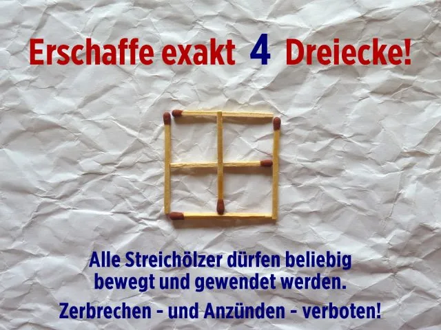 Rätselhafte Streichhölzer (3)