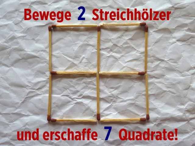 Rätselhafte Streichhölzer (3)