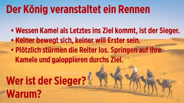 Das langsamste Kamel der Wüste