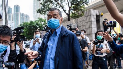 „Ich bin auf das Gefängnis vorbereitet“: Hongkonger Medienmogul Jimmy Lai festgenommen