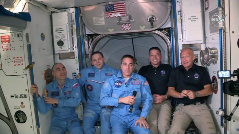 SpaceX-Astronauten auf dem Rückweg zur Erde