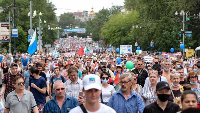 Wieder Massenproteste gegen Verhaftung von Gouverneur im Osten Russlands