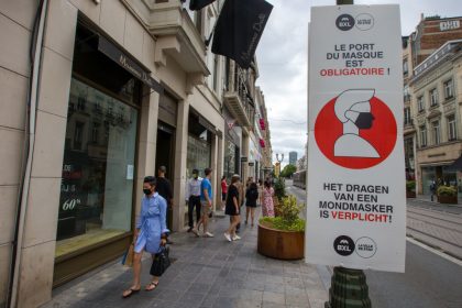 Behörden ordnen Maskenpflicht für Region Brüssel an