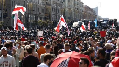 Erneut Großkundgebung in Belarus gegen Präsident Lukaschenko – Dutzende Festnahmen
