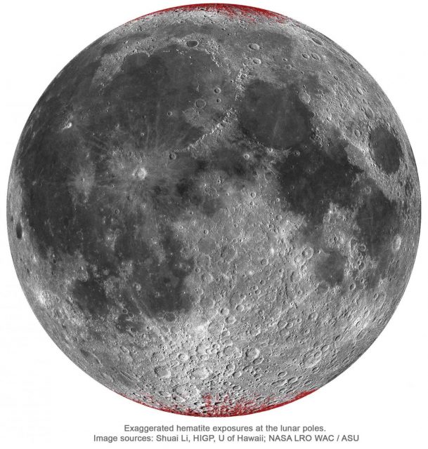 Lässt Sauerstoff von der Erde den Mond rosten?