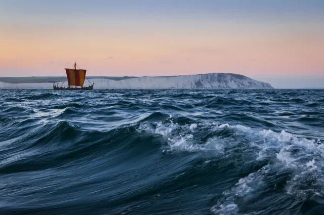 Klassisches Schiff der Wikinger
