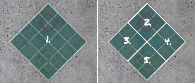 Mann sieht die Quadrate vor lauter Geometrie kaum.