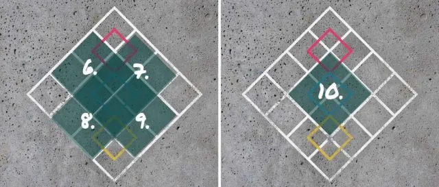Mann sieht die Quadrate vor lauter Geometrie kaum.