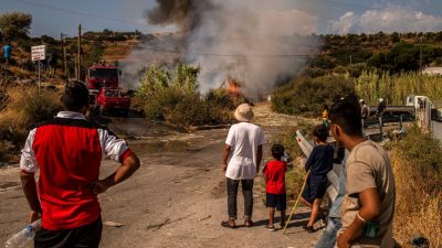 Nächste Woche: Erste Betroffene des Brandes in Moria kommen nach Deutschland