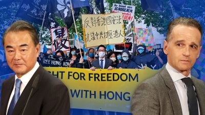 Maas weg, Wang weg – Demonstranten allein am Außenministerium: Leise Töne statt Aufrichtigkeit?