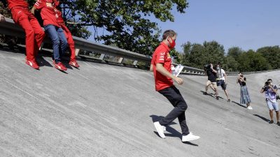 Vettel und Ferrari in Monza in Schieflage