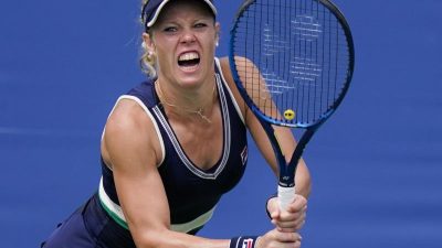 Laura Siegemund im Doppel-Finale der US Open