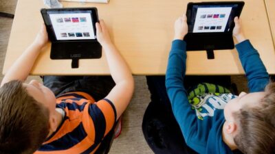 Die Kinder der Tech-Elite lernen möglichst ohne Technik