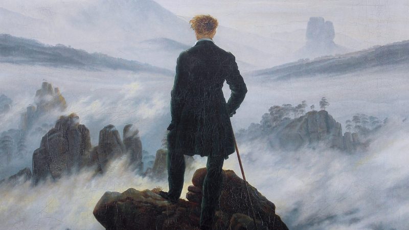 "Wanderer über dem Nebelmeer", Caspar David Friedrich