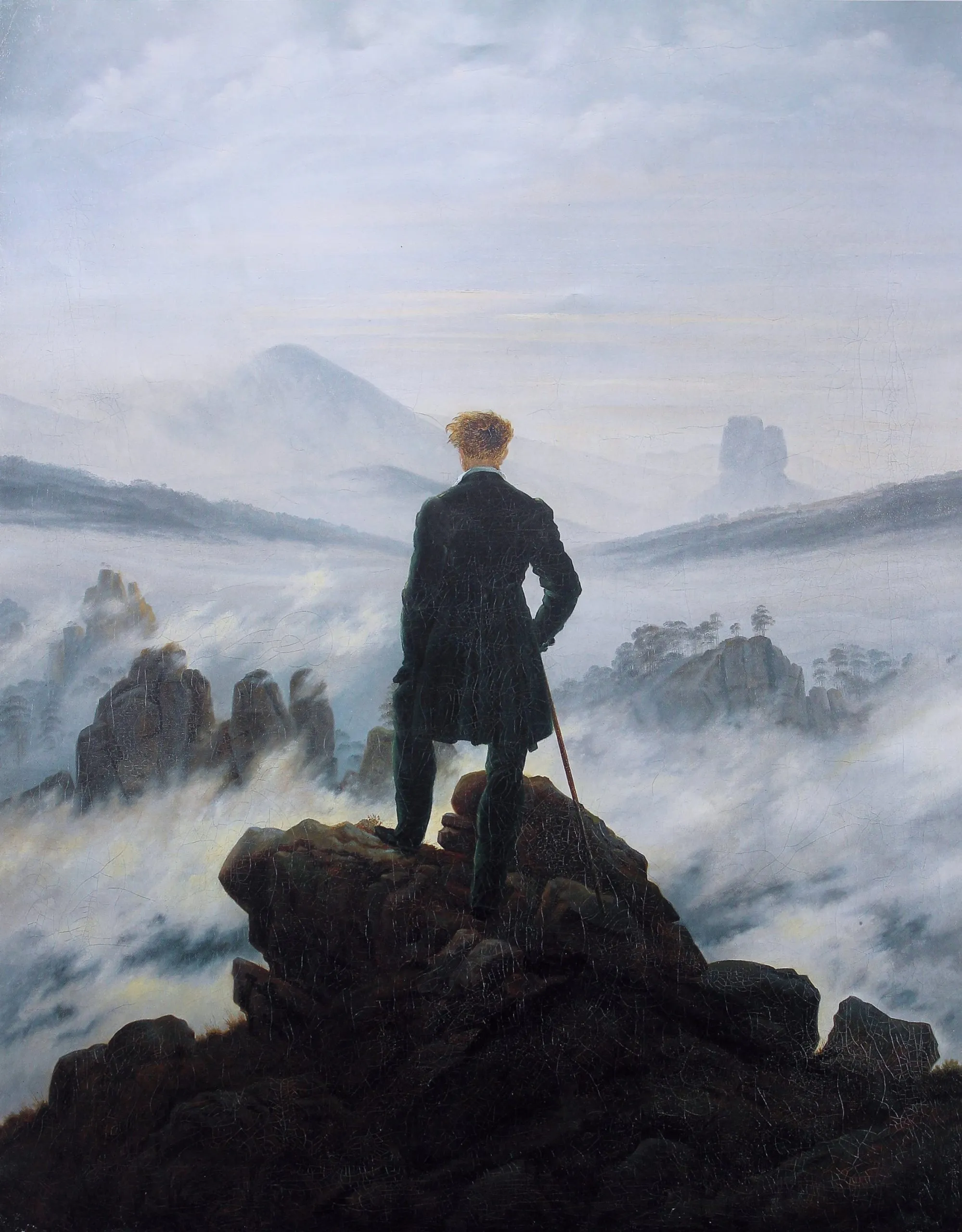 &quot;Wanderer über dem Nebelmeer&quot;, Caspar David Friedrich