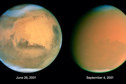 Erde zwischen Sonne und Mars: Roter Planet gut sichtbar