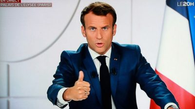 „Wir schaffen das“ sagt Macron: Ausgangssperre zwischen 21 Uhr und 6 Uhr im Großraum Paris – Bußgelder ab 135 Euro aufwärts