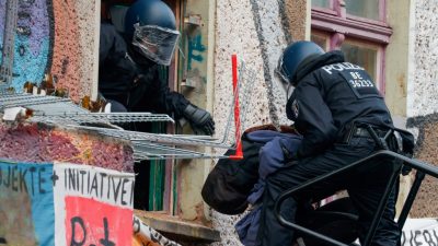 Geisel verurteilt „blinde Gewalt“ nach Räumung von linkem Hausprojekt – Haldenwang warnt vor Linksextremisten