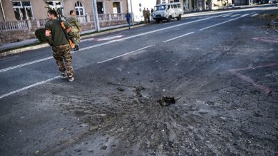 Armenien meldet „erbitterte Kämpfe“ nahe der Stadt Schuscha in Berg-Karabach