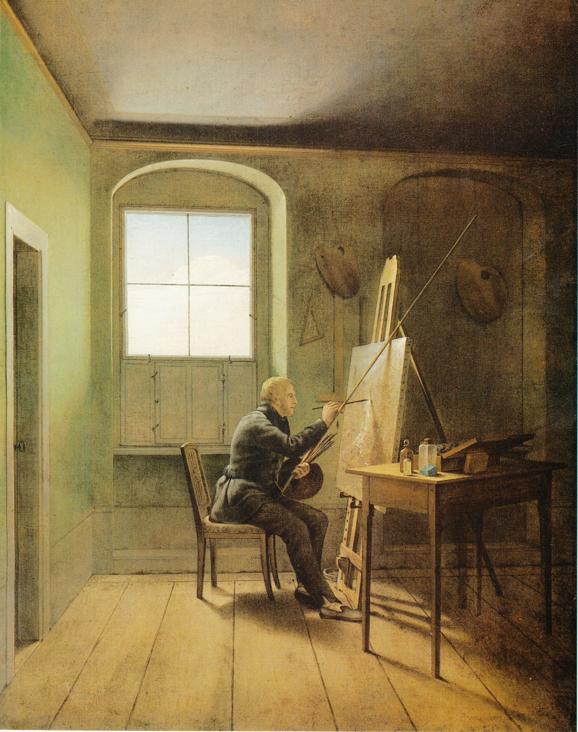 "Caspar David Frierisch in seinem Atelier", Georg Freidrich Kersting