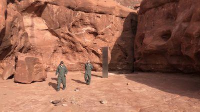 Mysteriöse Metallsäule im US-Bundesstaat Utah offenbar wieder verschwunden