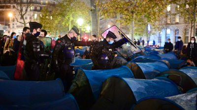 Pariser Polizei setzt Tränengas bei Räumung von Migrantenlager ein
