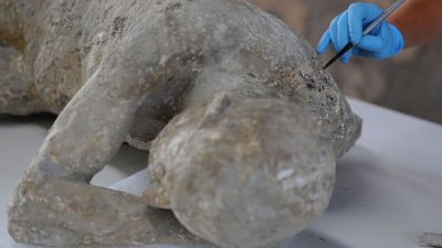 2000 Jahre alte Todesopfer von  Vulkanausbruch in Pompeji gefunden