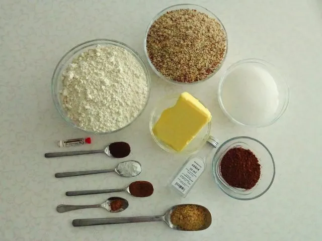Zutaten für Linzer Plätzchen