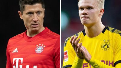Duell der Ausnahmekönner: Haaland gegen Lewandowski